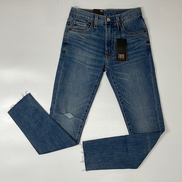 NWT Frye Sienna Cropped Skinny Jean Raw Hem Size 25 - Picture 1 of 8